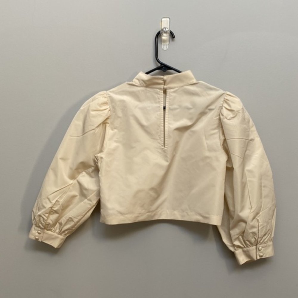 Aritzia Sunday Best Long Sleeve Crop Blouse Size XS - Picture 4 of 7